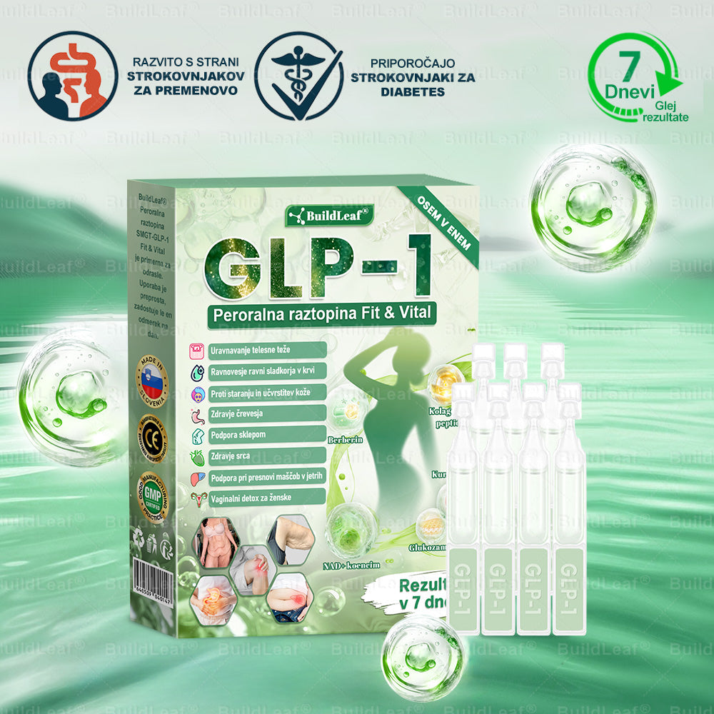 🍐BuildLeaf® GLP-1 8-v-1 Fit & Vital Řešení ✅ Obezita, kardiovaskulární zdraví, cukrovka, spánková apnoe, zdraví střev, problémy se klouby a další.