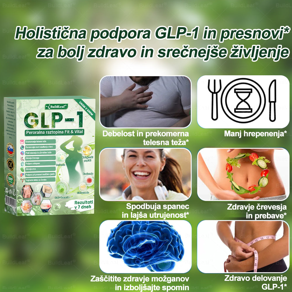 🍐BuildLeaf® GLP-1 8-v-1 Fit & Vital Řešení ✅ Obezita, kardiovaskulární zdraví, cukrovka, spánková apnoe, zdraví střev, problémy se klouby a další.