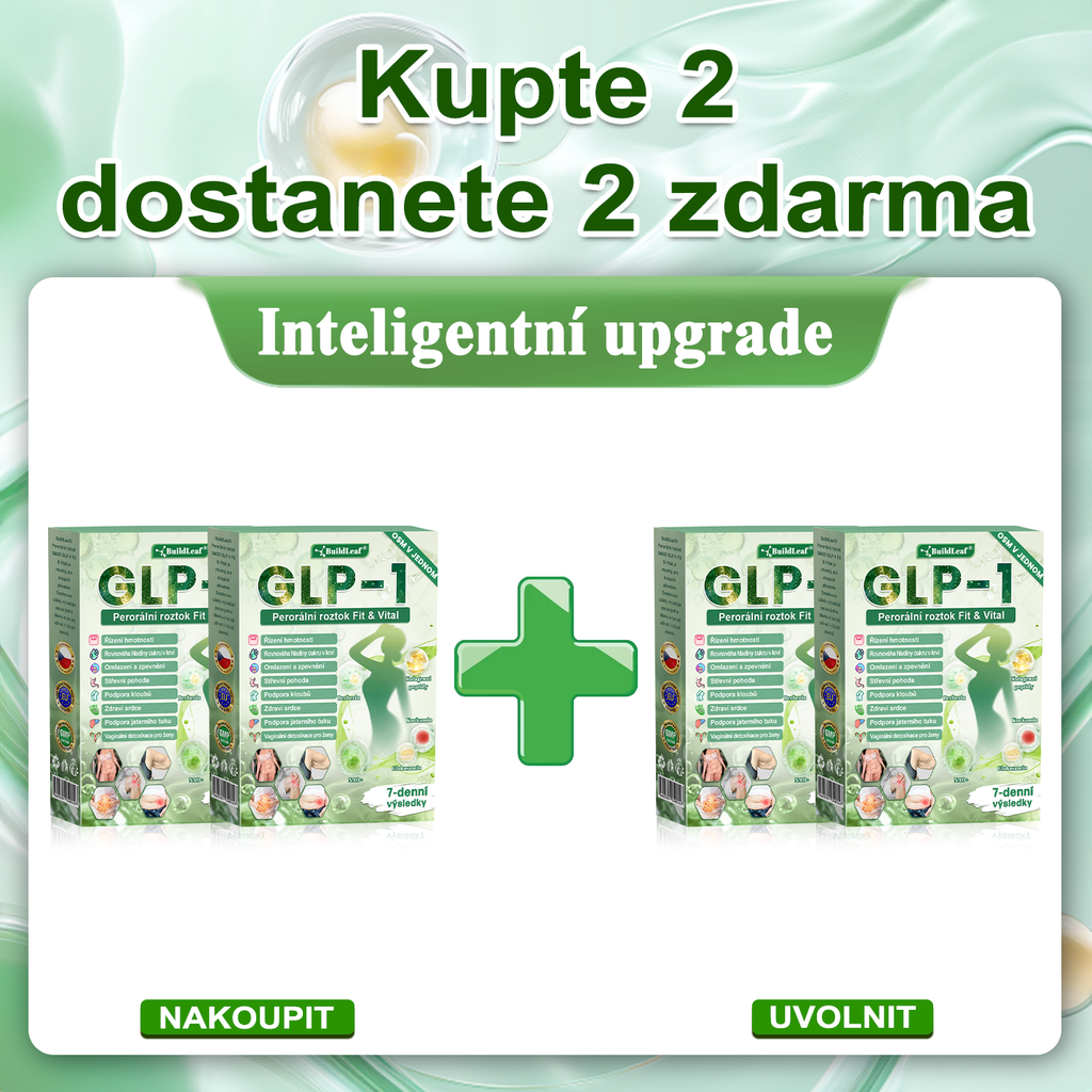 🍐BuildLeaf® GLP-1 8-v-1 Fit & Vital Řešení ✅ Obezita, kardiovaskulární zdraví, cukrovka, spánková apnoe, zdraví střev, problémy se klouby a další.